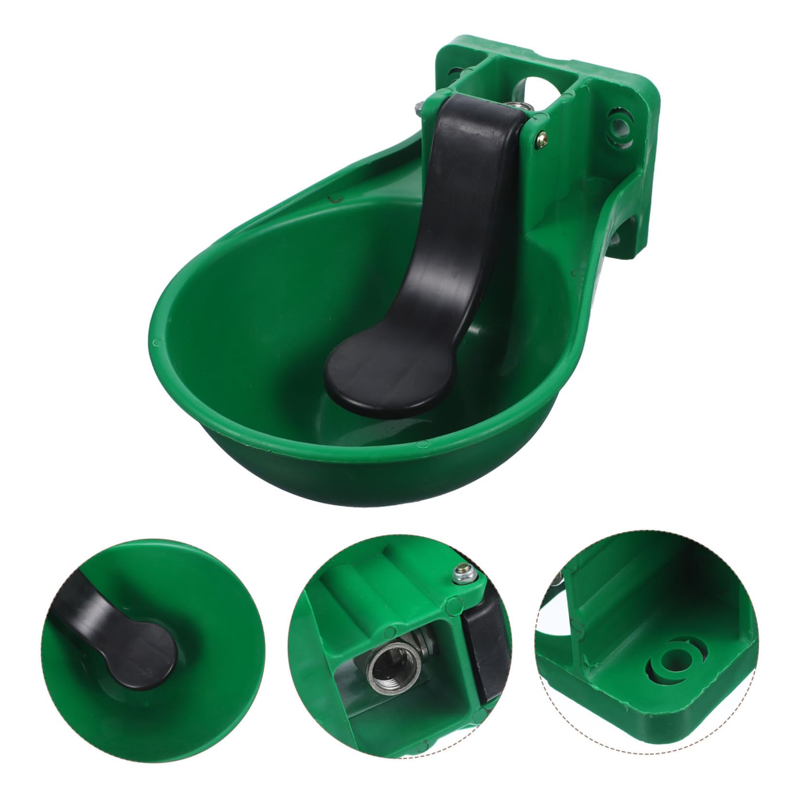 GANAZONO Bebedero Automático para Ganado Vacuno y Porcino Cuenco de Agua Duradero con Válvula de Flotador para Ovejas y Caballos Recipiente Resistente y Seguro para Animales