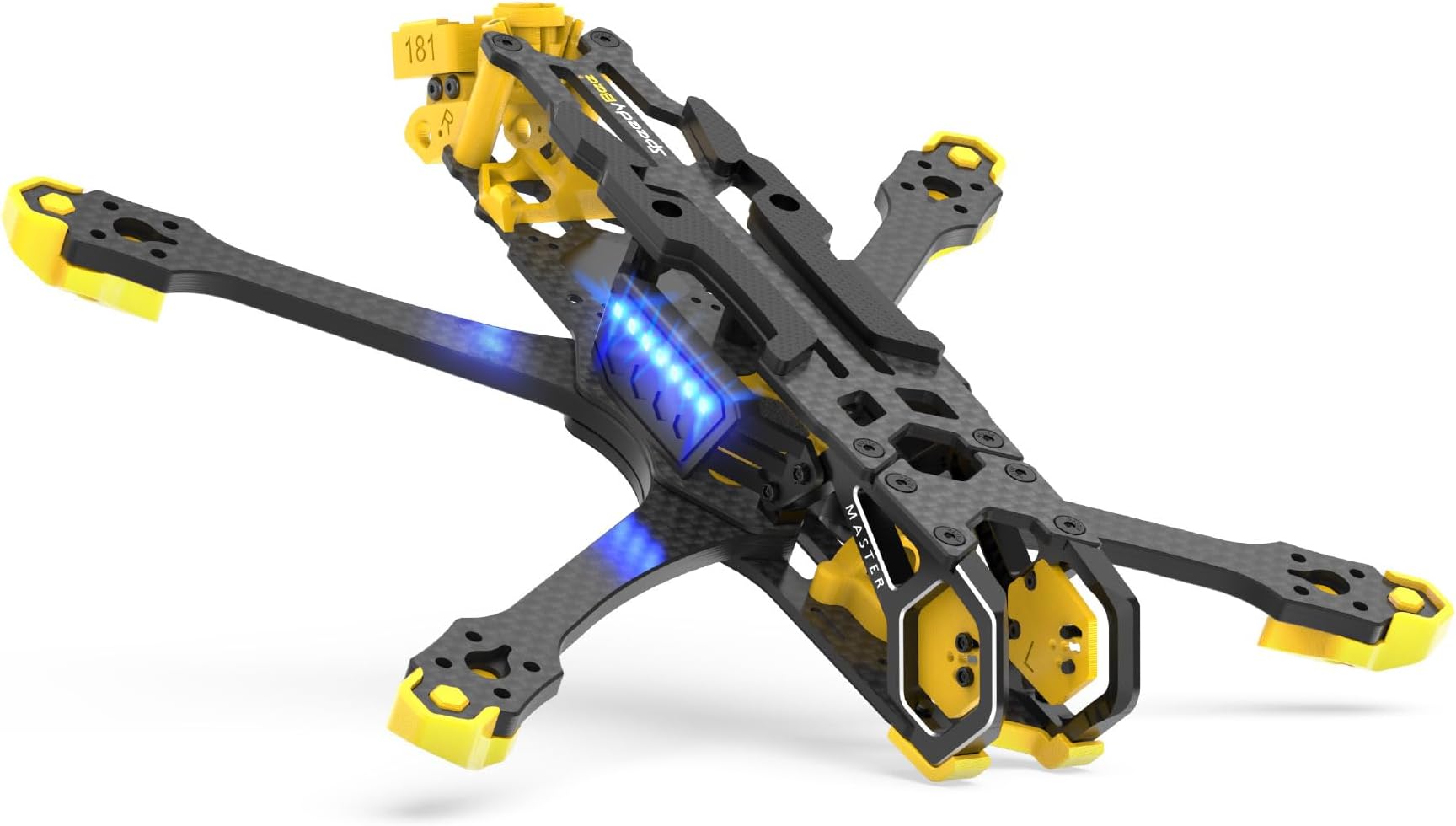 SpeedyBee Master 5 V2 Drone Frame - 226mm Wheelbase Lightweight Design, Anti-Vibration Battery Structure, CNC Aluminum Alloy Head, Compatible with DJI O3 Air Unit, Ideal