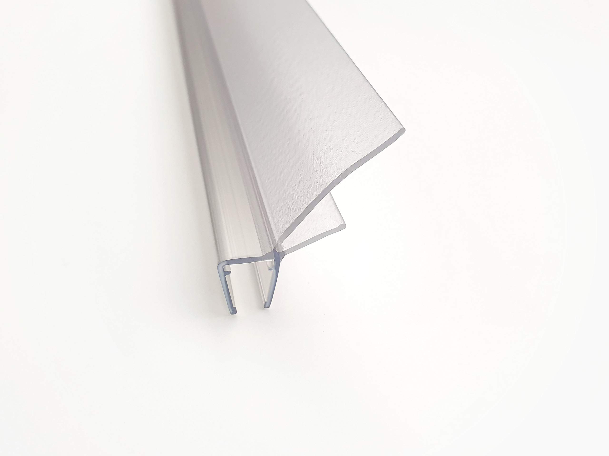 KRISTHAL Duschdichtung Duschtür mit kürzbarer Lippe (30 mm) zum Anpassen und mit Abtropfleiste, 200 cm, für 6 und 8 mm, Art.Nr. 5160