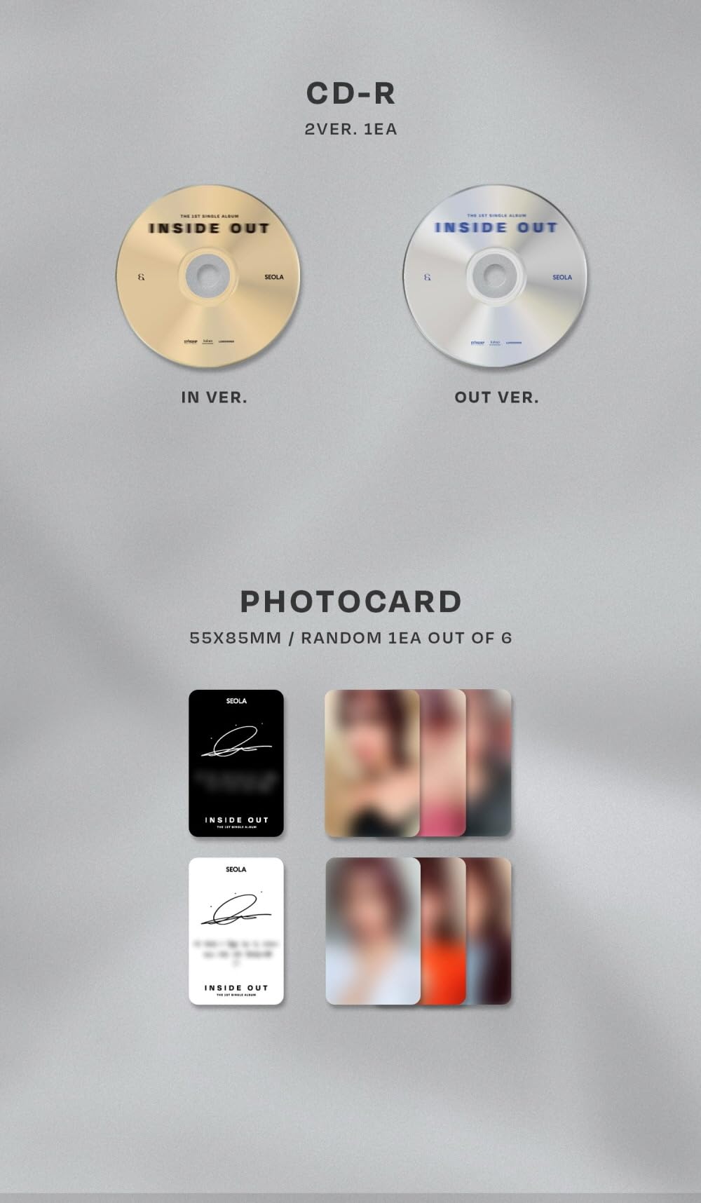 SEOLA WJSN - 1st Single Album INSIDE OUT (Random ver.)