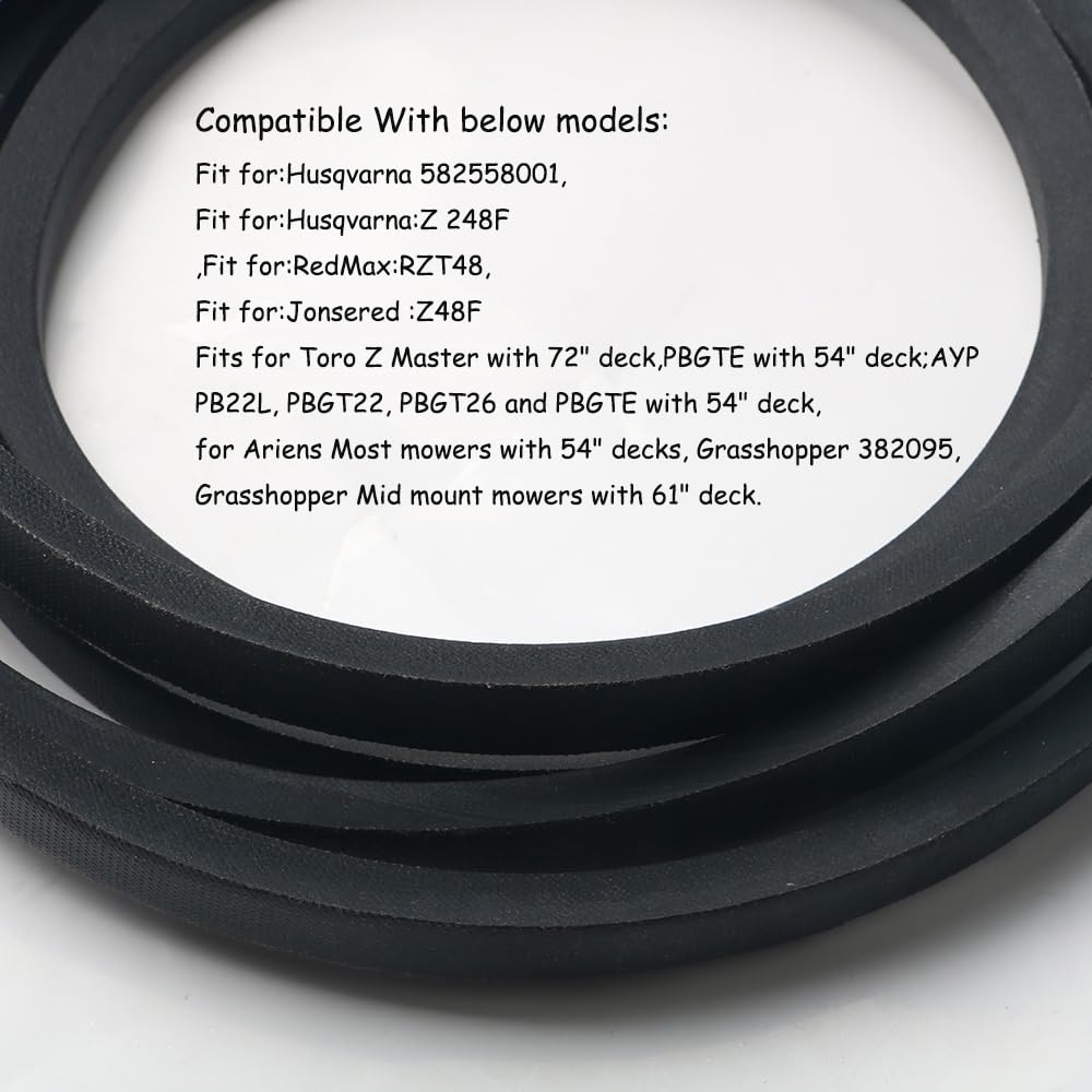 Amazon.com : 582558001 Deck Belt Replacement for Husqvarna Z248F