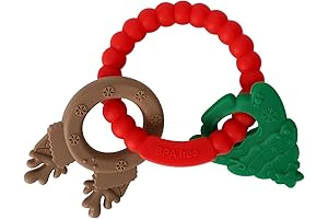 Itzy Ritzy Silicone Teething Ring Toy: Soothe Sore Gums this Christmas