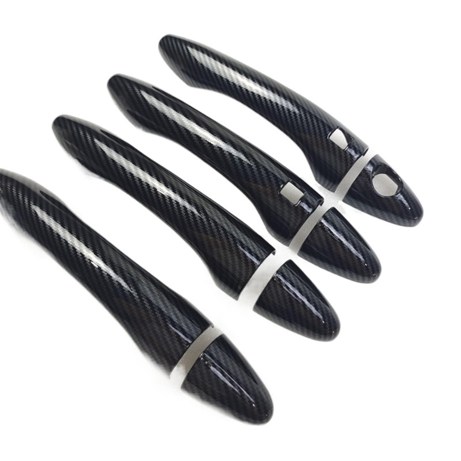 Drezzo Style4 Car Exterior Door Handle For Kia For Optima K5 Tf Mk3 2011-2015 Carbon For Fiber For Chrome Car Door Handle Cover Trim(Style4)