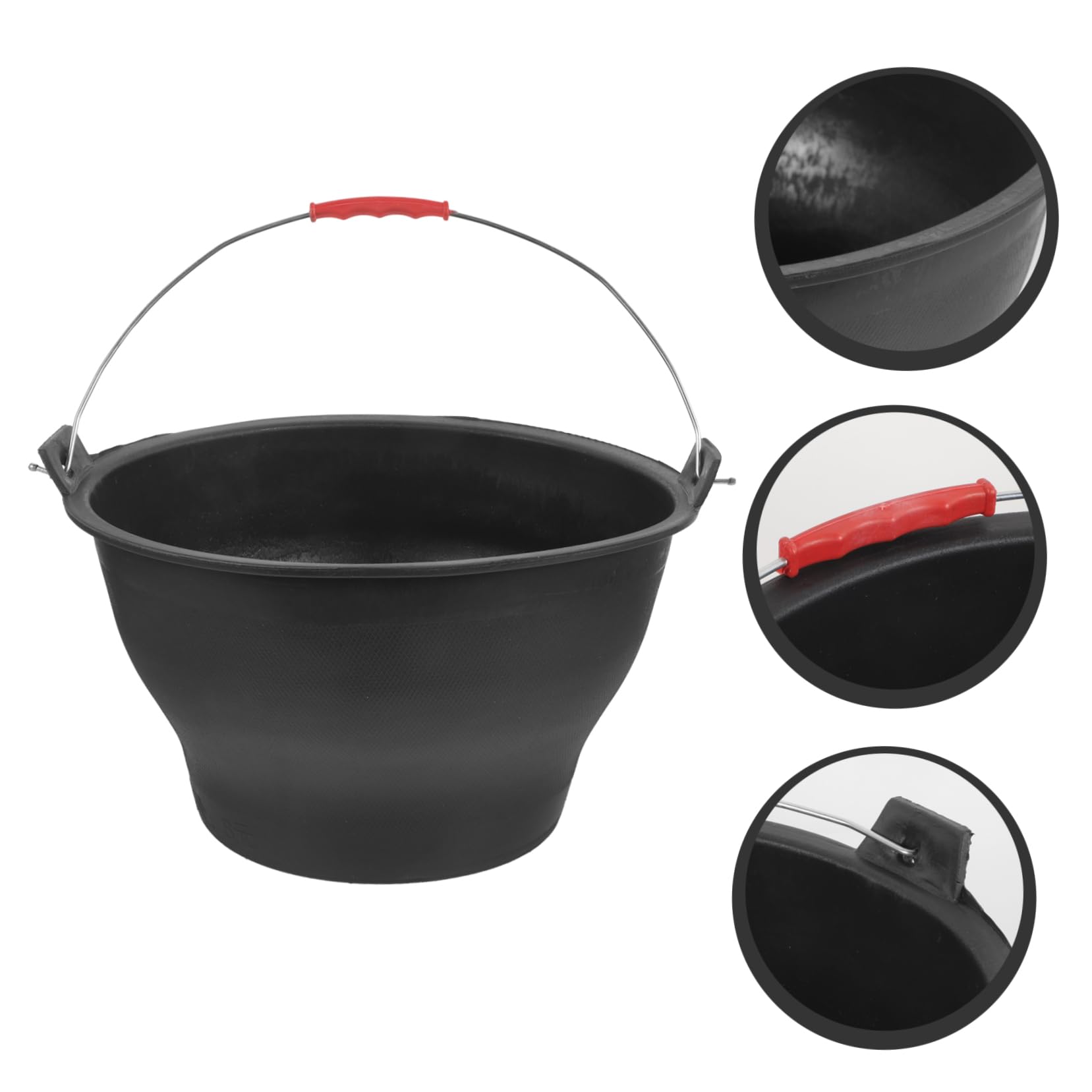 Ciieeo Secchio Per Edilizia e Giardinaggio Contenitor Stoccaggio Leggero e Portatile Realizzato Materiali Durevoli Adatto Per Cemento Fango e Altri Usi Pesanti