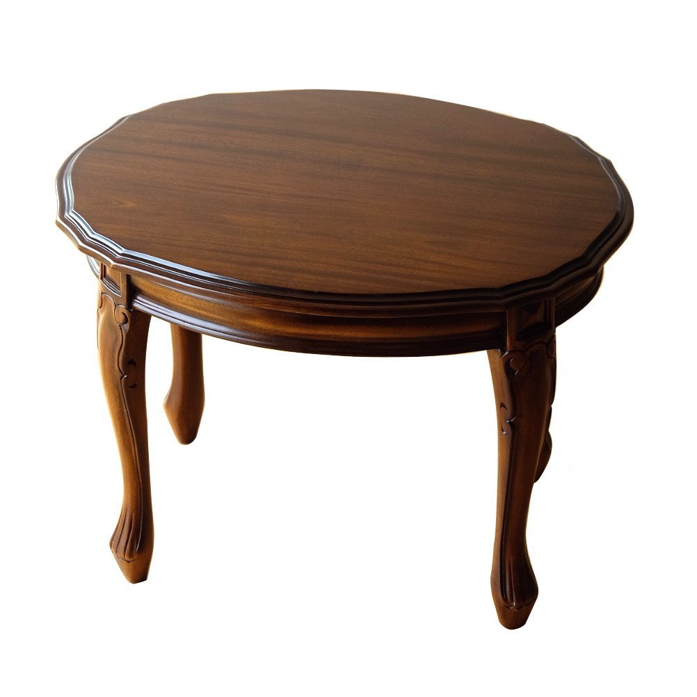 マルニ木工 オーバル 木製センターテーブル 楕円形 クラシカル  