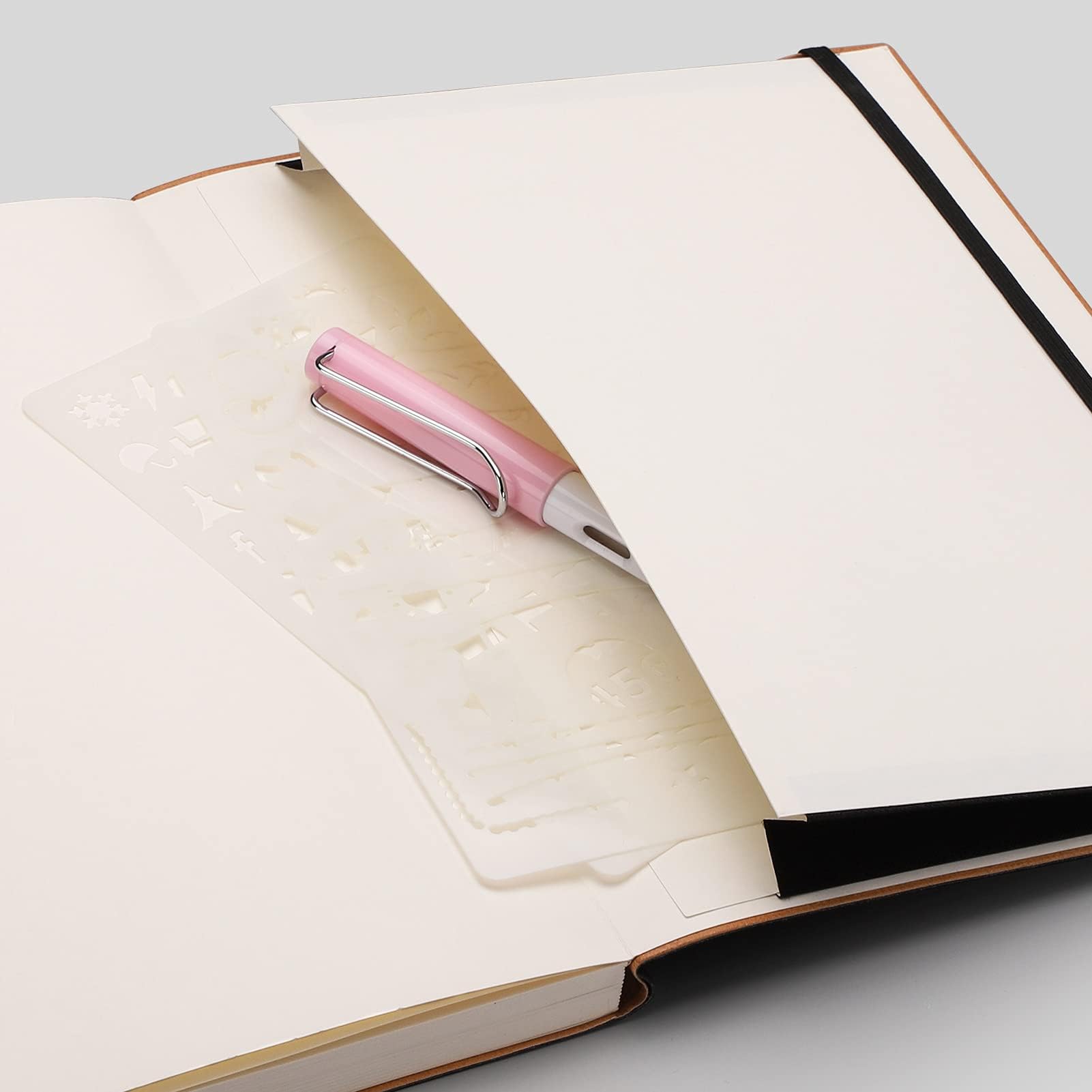 AHGXG Zestaw 2 dzienników w kropkach B5 (19,3 x 25,4 cm) z grubym papierem w kropki o gramaturze 120 g/m² i okładką z miękkiej skóry PU, łącznie 160 arkuszy, czarny