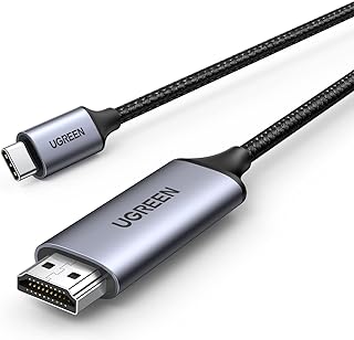UGREEN USB C to HDMI Cable 3m, 4K@60Hz, 2K@120Hz, 1080P@144Hz, Thunderbolt 3 to HDMI 2.0 Cable, Compatible with iPhone 15 Series, MacBook Pro/Air, Mac Mini, iPad Pro/Air/Mini, Galaxy S23/S22/S21（3M）