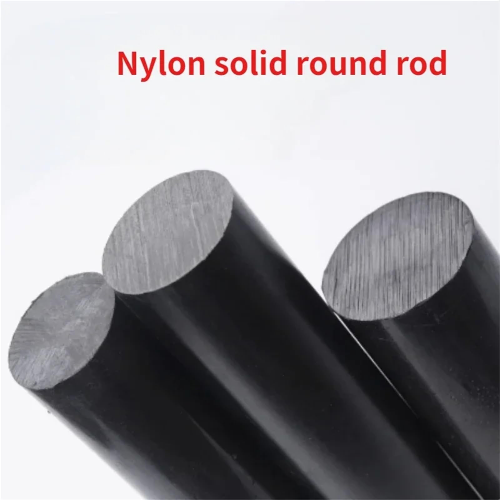 Pręt z kopolimeru acetalu, Pręty nylonowe czarne PA6 3-40mm do obróbki 500mm 1-12szt(DIA 25MM-2PCS-LENGTH 500MM)