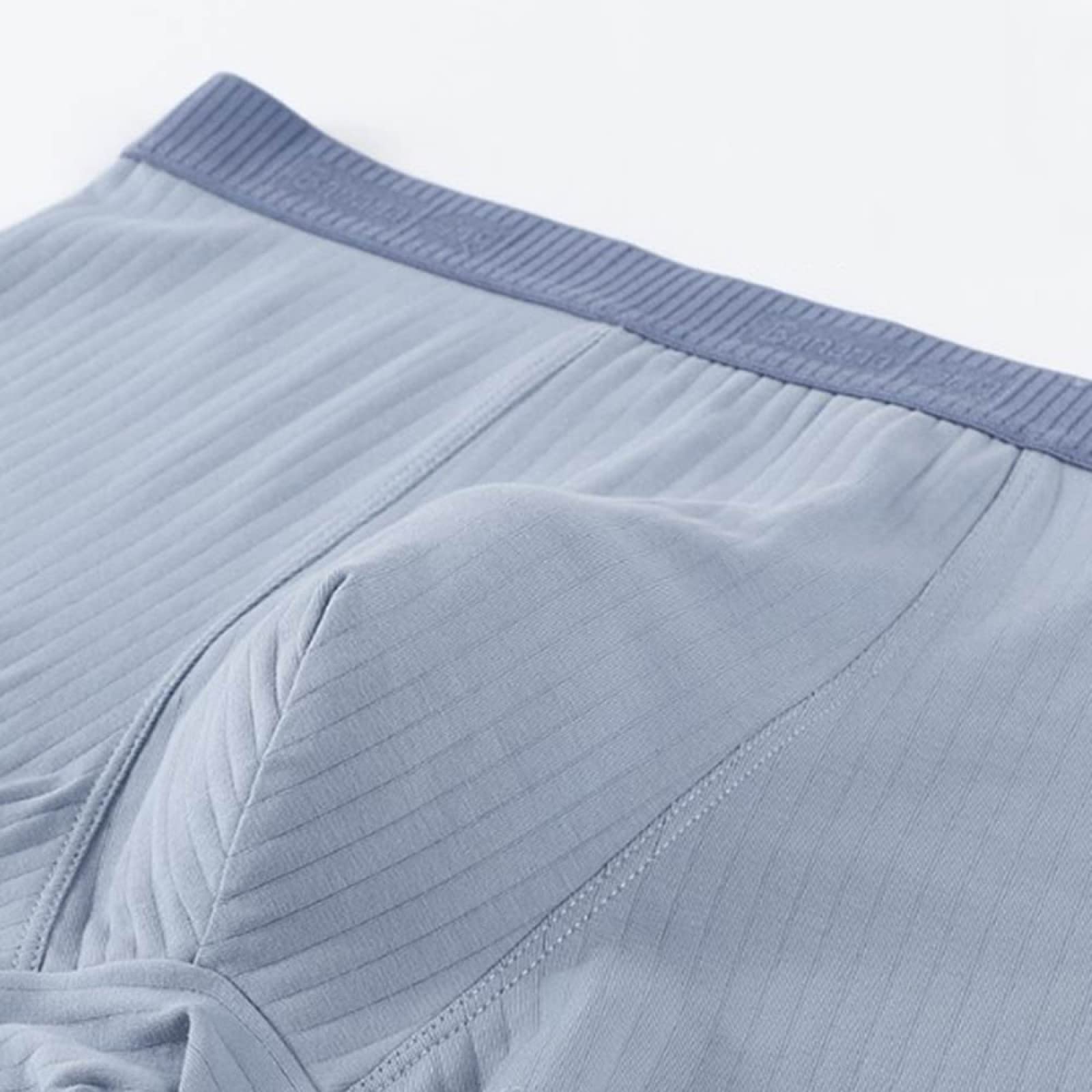 HIONRE Męskie stringi koronkowe, czysta bawełna oddychająca bielizna, elastyczne bokserki ze średnim stanem, seksowna bielizna męska nylon