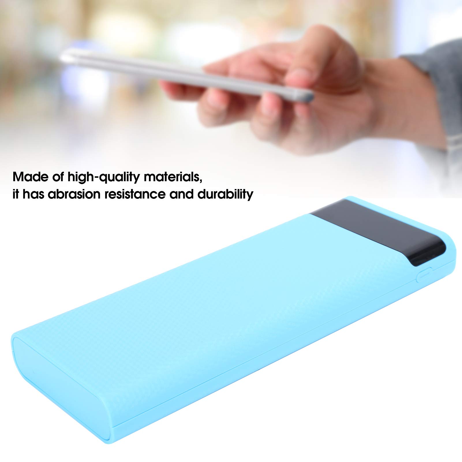 Kit Scatola Portabatterie Trasparente Per 8x18650 – Power Bank Fai-da-te Con Ricarica Rapida