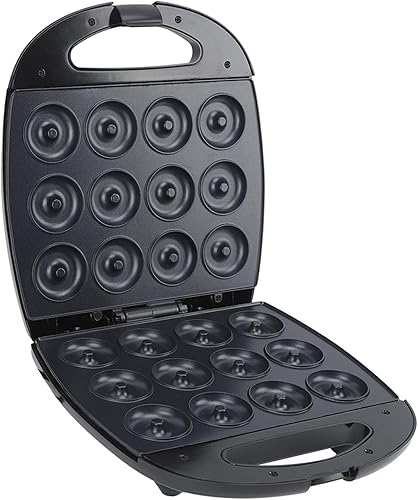 Máquina para hacer donas con temperatura, calefacción de doble cara, diseño de 12 agujeros, máquina para hacer panqueques de cocina, material