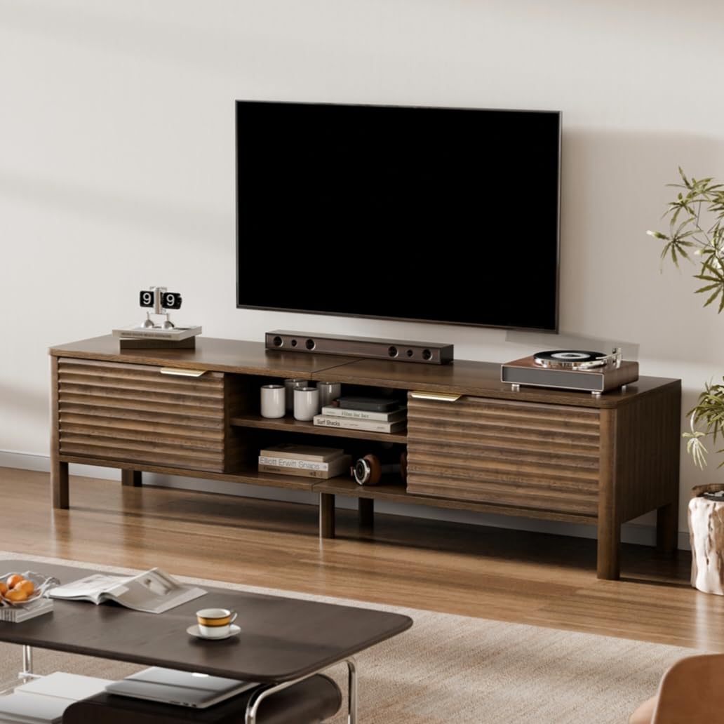 IKALIFE TV Lowboard TV Schrank Holz mit Stauraum