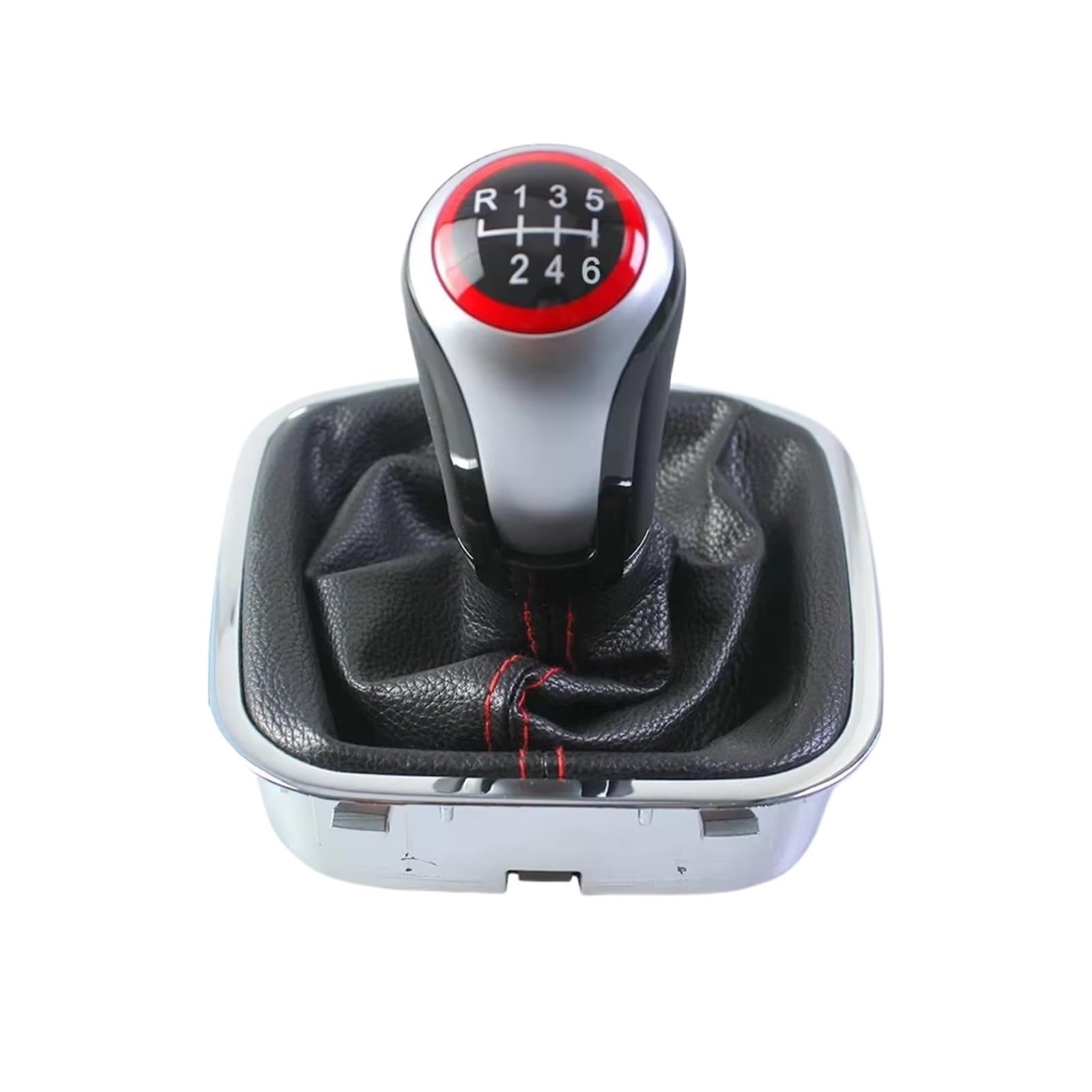 SRVSQTPTVK Power Window Switch Manual 5/6 Speed Gear Shift Knob 12mm PU Gaiter Boot for VW for Polo 6R 6C 2011-2019 Hatchback Sedan(6Speed)