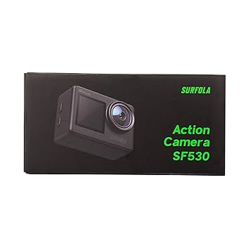 Amazon | Surfola アクションカメラ ワイヤレスマイク付き WiFi