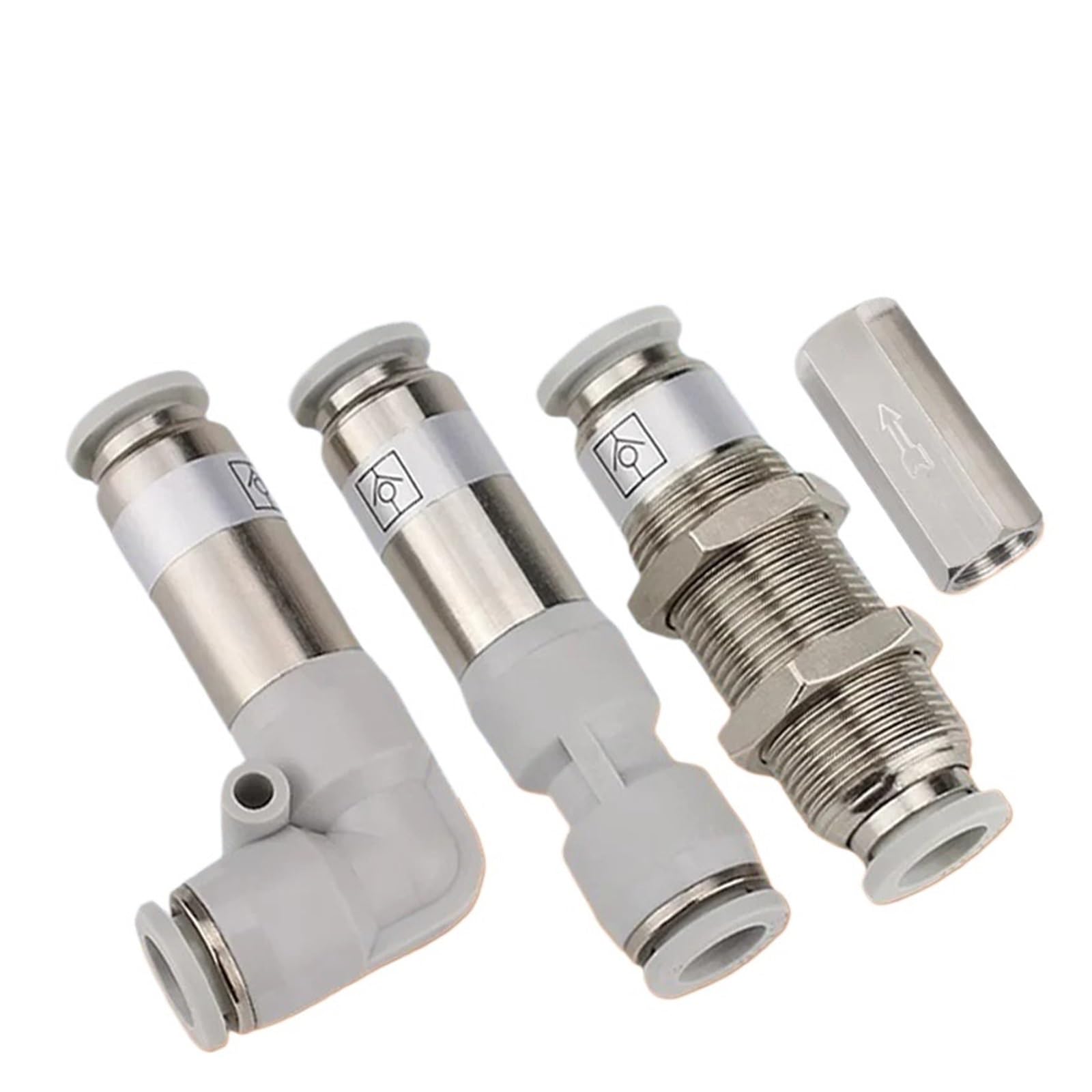 Xfmzfubd Spv-10 Pneumatic Check 6Mm 8Mm 10Mm 12Mm One Way Air Gas Single Way Brass Air Compressor Pipe Fitting Adapter(Spv-10)