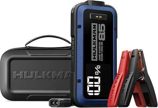 HULKMAN Alpha85 Smart Portable Jump Starter with Alpha Bag EVA Protection Case