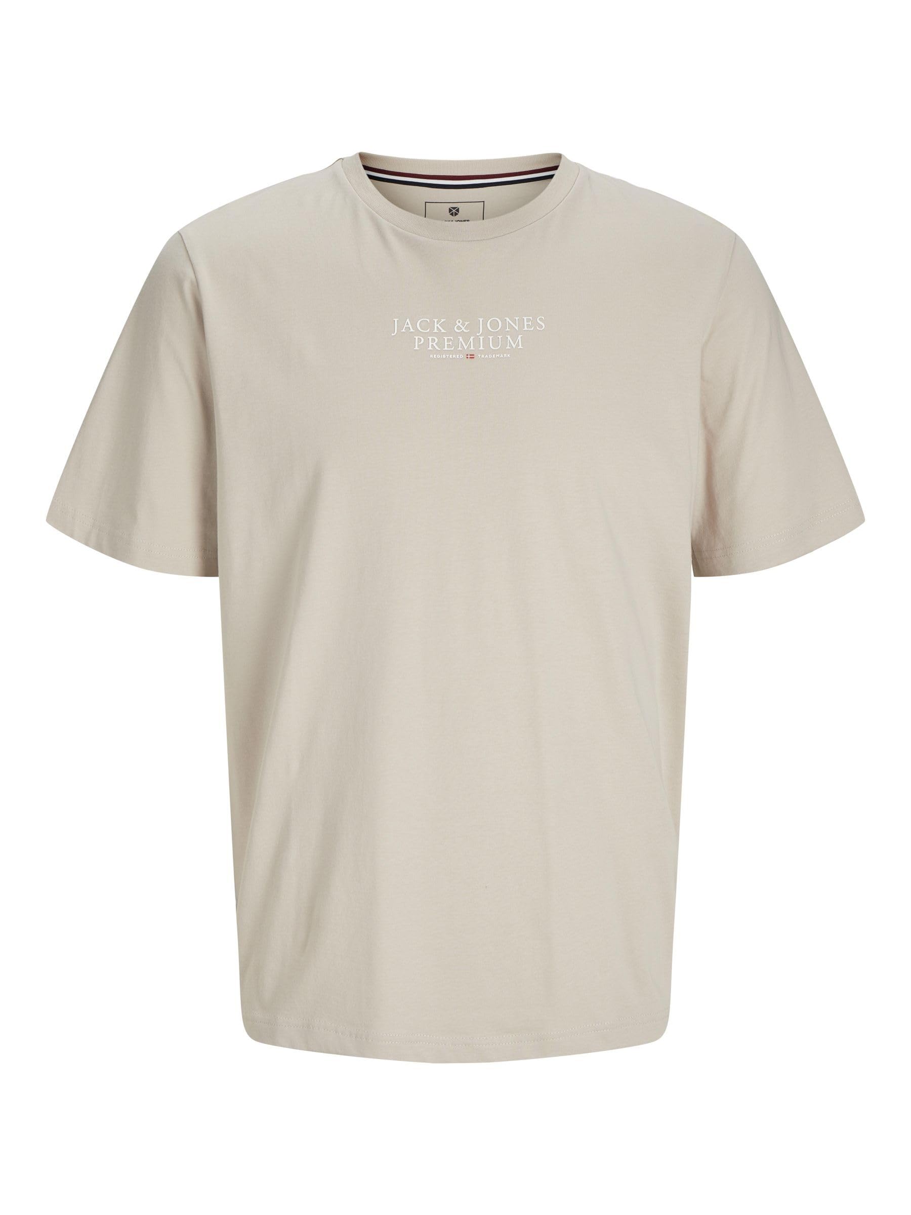 JACK & JONES Jprbluarchie SS Tee Crew Neck Noos, Moonbeam, XS