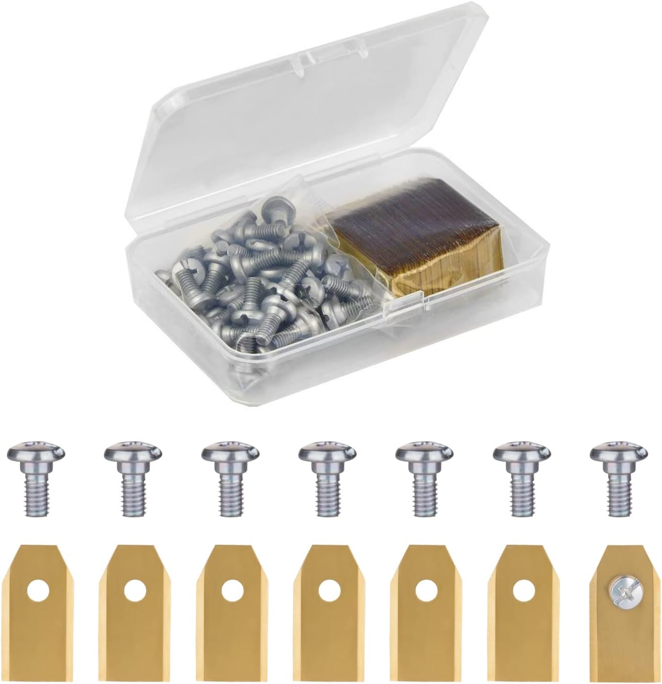 30 Stück Mähroboter Messer Titan - Kompatibel Mit Worx, LandXcape, Einhell