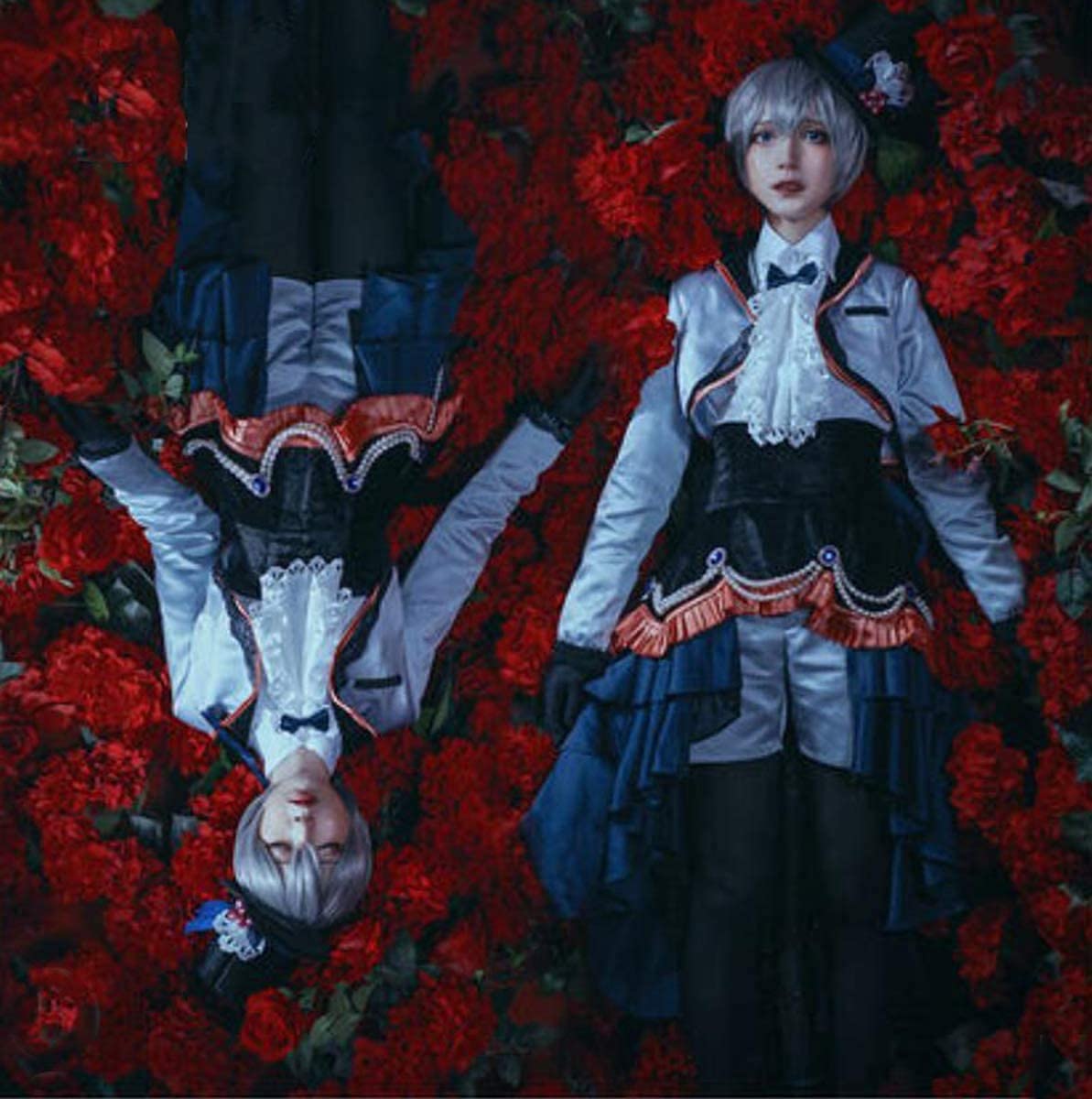 【新品＊フルセット】黒執事 シエル 幼少期 双子 コスプレ 衣装 ウィッグ 黒執事 シエル 双子 幼少期 コスプレ衣装 シエル・ファントム