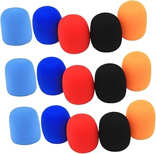 ERINGOGO 30 Peças Capa De Microfone Microfones Sem Fio Microfones Sem Fio Capas De Microfone Descartáveis Tampas De Microfone Capa Protetor De Microfone Descartável Pára-Brisas Microfone
