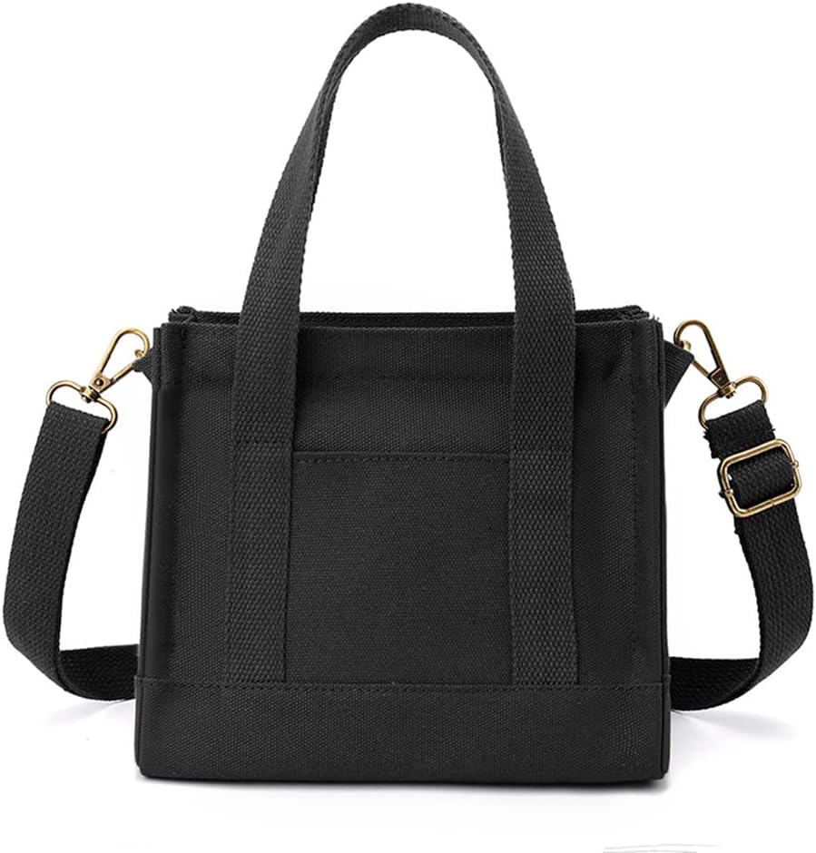 Mini Tote Bag for Women Canvas Crossbody Purse