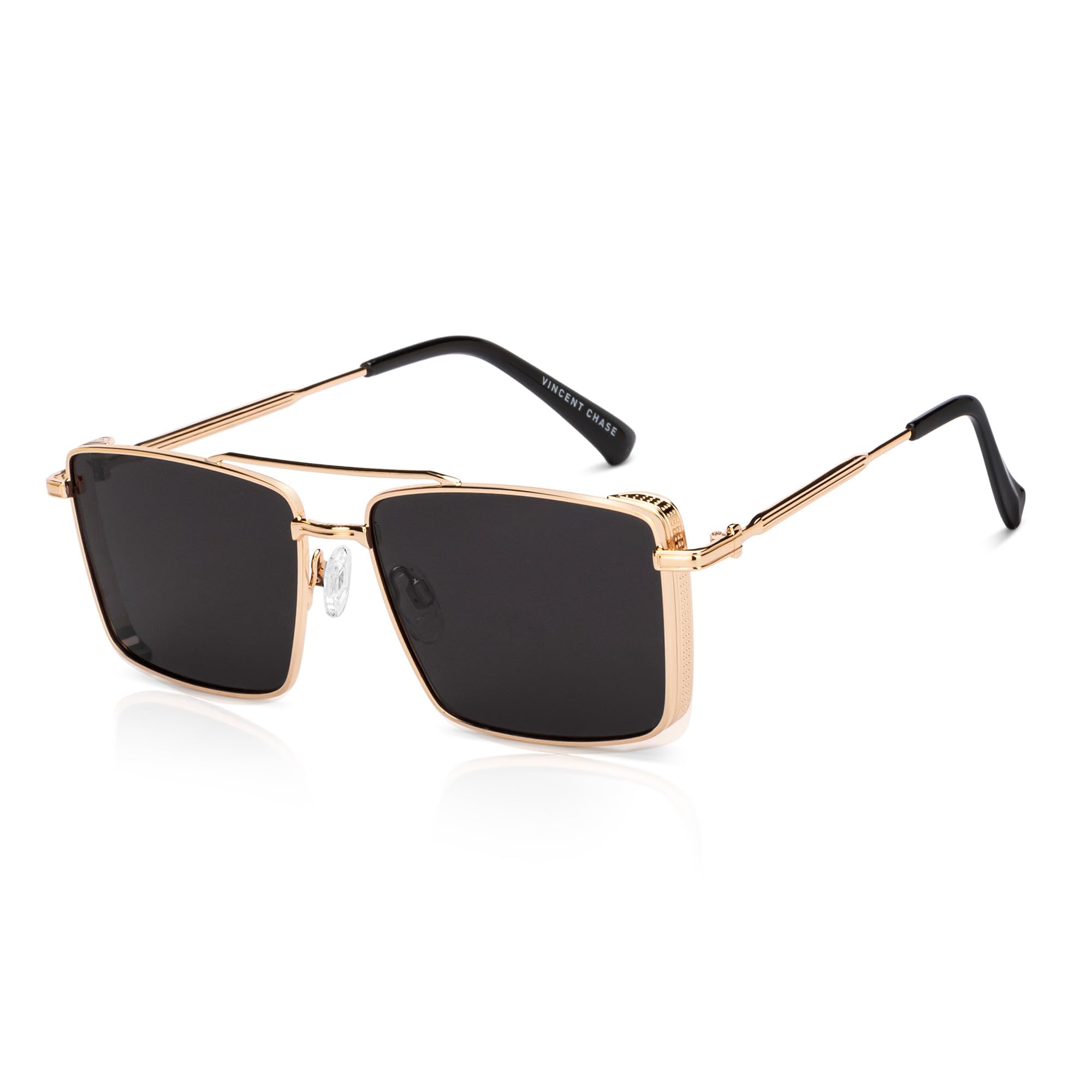 Vincent Chase By Lenskart | Full Rim Square | Fashion Essentials | Polarized and 100% UV Protected | Men & Women | Small | VC S15791-image-3
