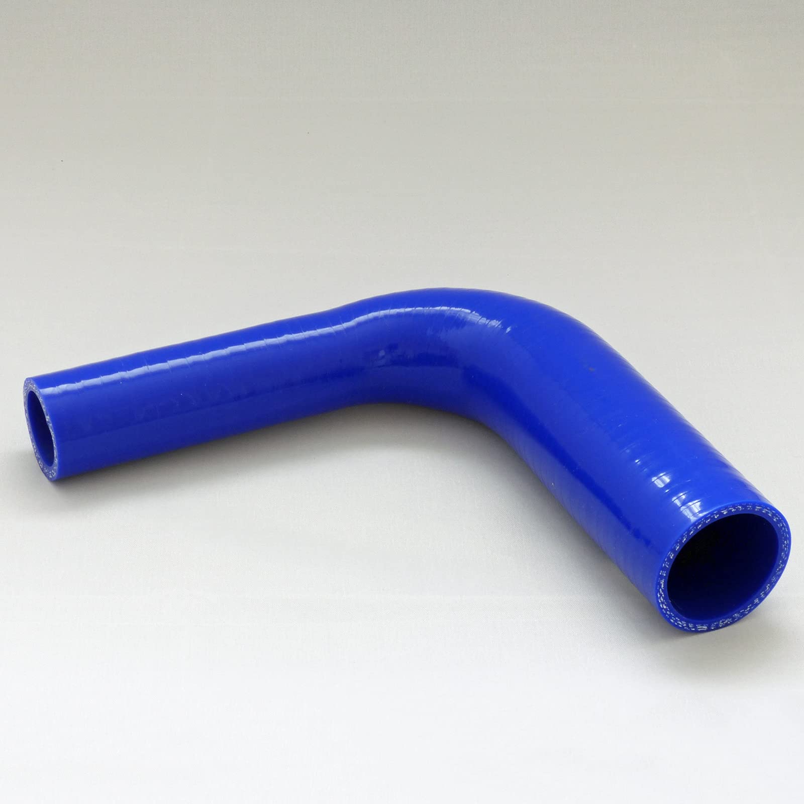 Coude réducteur en silicone renforcé à 90 degrés pour turbo ou liquide de refroidissement ID : 25 mm > 19 mm – Bleu
