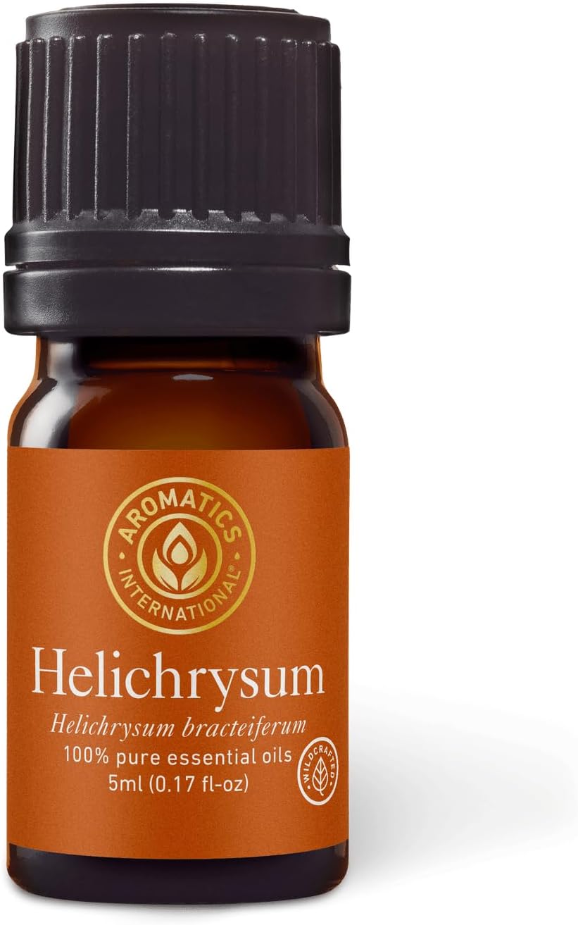 Aromatics International Premium Organic Helichrysum italicum Corsica Essential Oil 5ml | 100% Pure Essential Oil for Diffusion & Aromatherapy