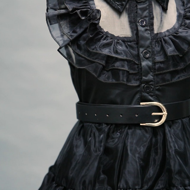 Vestido Negro para Niñas de 4-5 Años Addams Family miniatura 7
