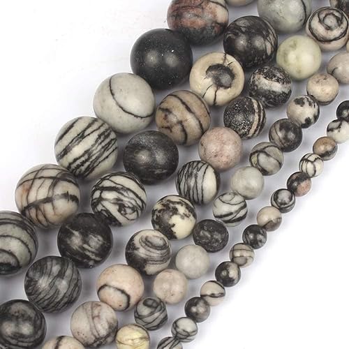 Yochus Cuentas sueltas redondas de tela de araña de 0.315 in Cuentas de piedra natural para la fabricación de joyas Yochus Cuentas sueltas redondas de tela de araña de 0.315 in Cuentas de piedra natural para la fabricación de joyas