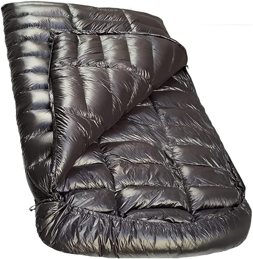 Fengzel Outdoor 2022立体キルト 封筒型寝袋 230*150cm 2-3人用 95%グースダウン 850FP 1000-3000g充填 足が出せる 全開可能 最低使用温度-45℃ キャンプ 自宅 防災用 極限耐寒 シュラフ