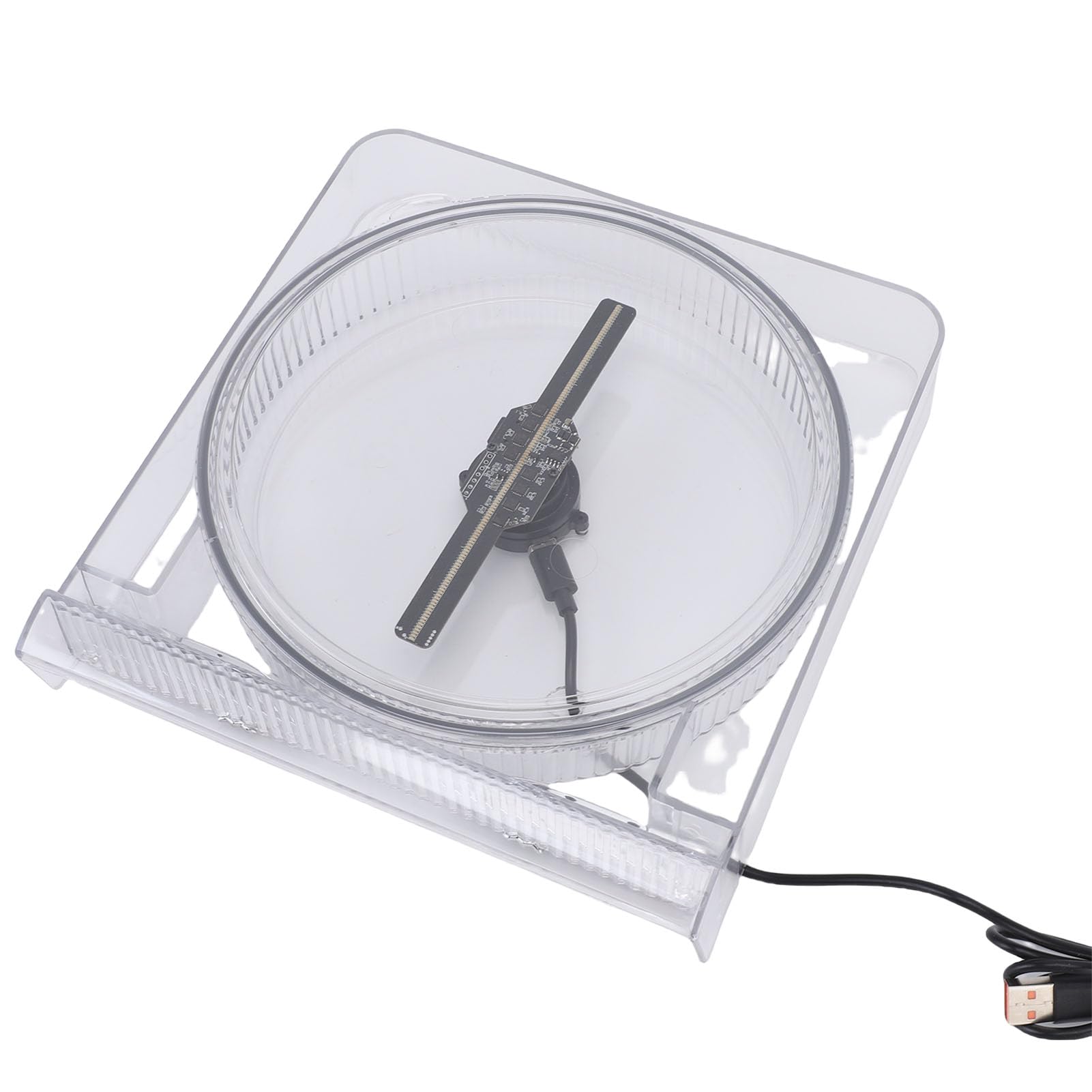 3D Hologram Fan 5.5 Inch 2000x128 LED Advertising Projector with 128 Beads for Shop