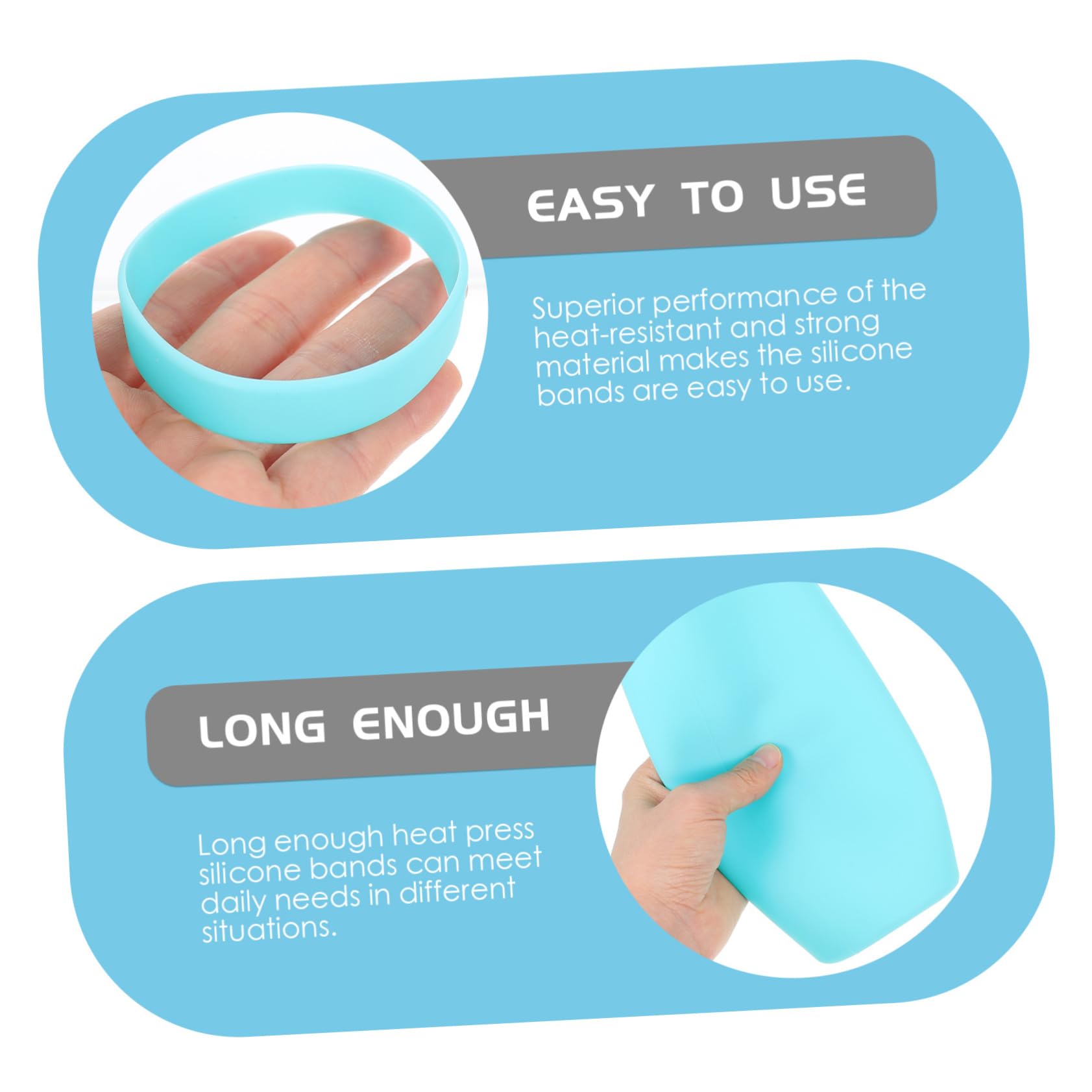 Operitacx Professional Silicone Band Heat Resistant Bottle Sleeve 20oz Sublimation Sleeves Elastic for Cups Bottles