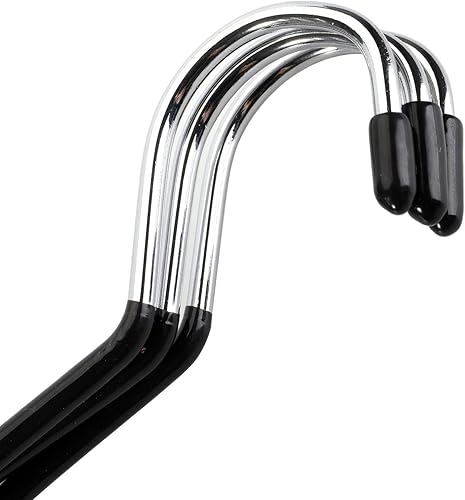 Miniatura 3 de Cedilis Paquete de 15 ganchos para anillos de bufanda, colgador de cinturón sin enganches para armario, organizador de armario, soportes de