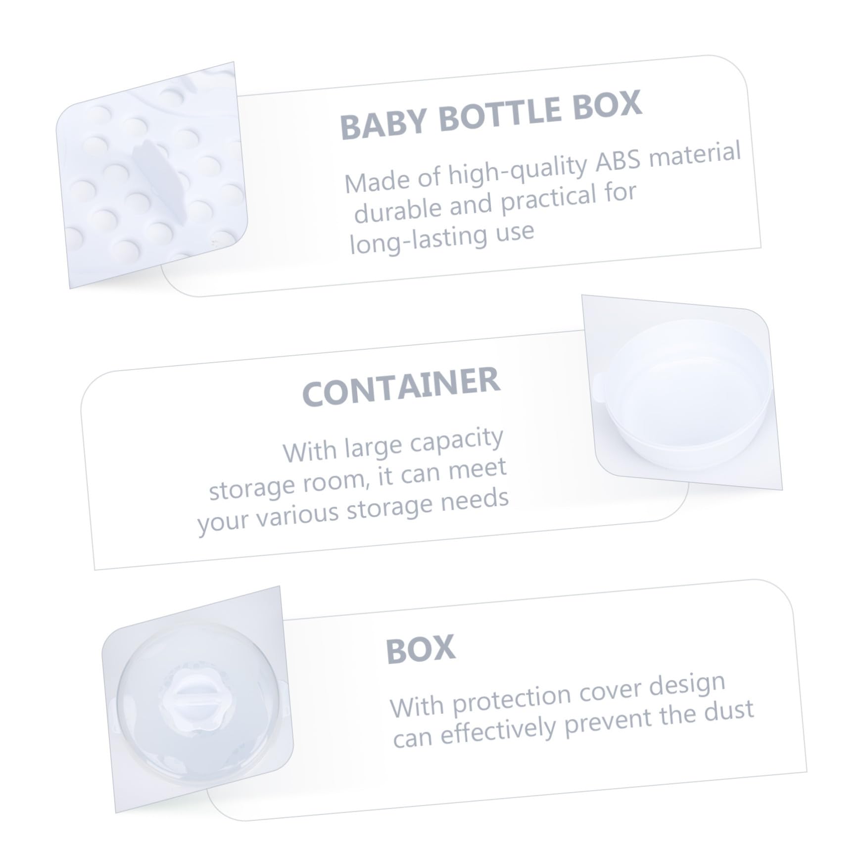 Caja Esterilizadora para Biberones Microondas Pp Blanco