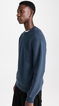 Maison Kitsuné Men's Tonal Fox Head Patch Comfort Sweatshirt, Ink