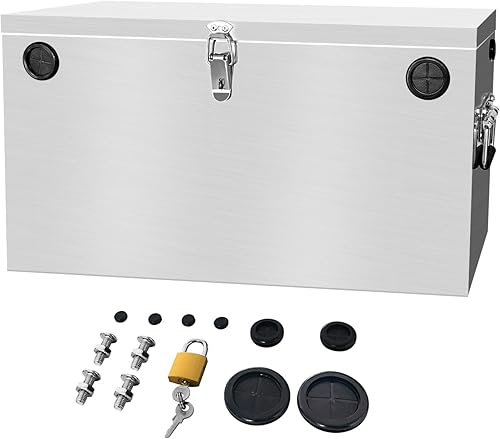 Miniatura 6 de Caja de batería de 12 V para cocheRVmarina, kit de reubicación de batería de acero inoxidable para remolque, barco, motor de arrastre, kayak (caja