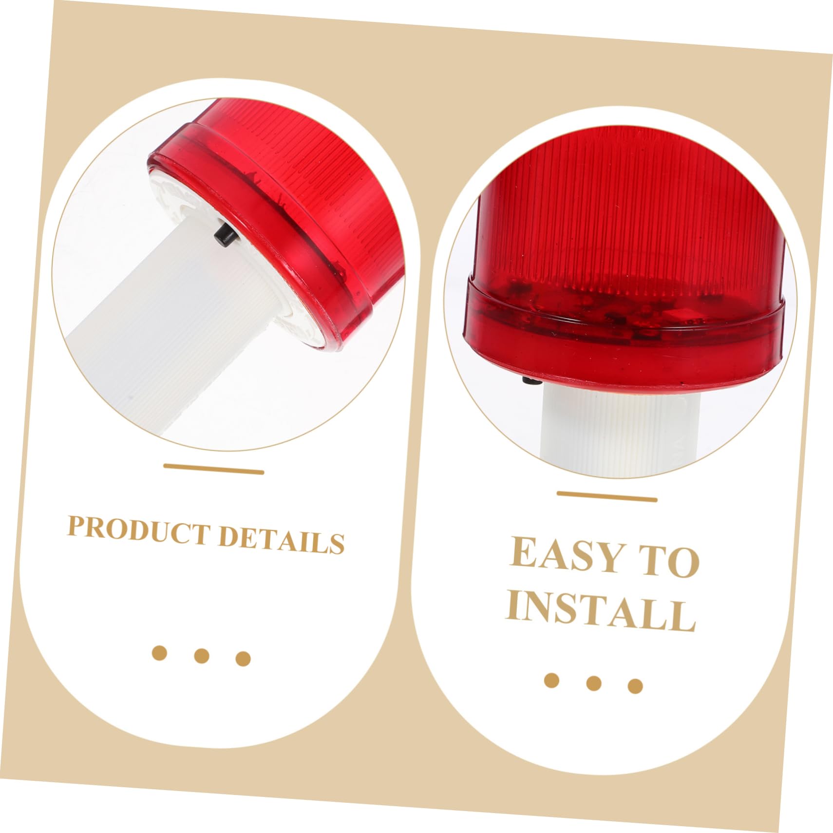 OUNONA 4pcs Traffic Flashers Pp Traffic Light Decor Red Stop Light Flashing Light