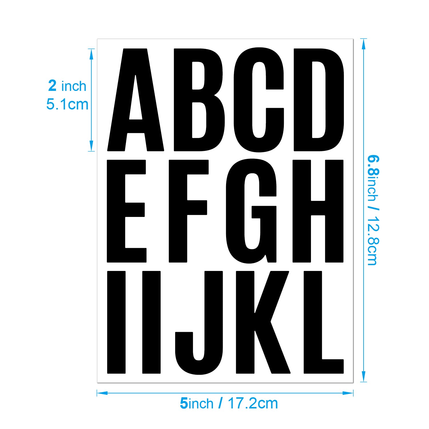 1872 Pcs Alphabet & Number Stickers - 24 Sheets Of 1 & 2 Inch Self-Adhesive Vinyl Letters For Crafts & Decor