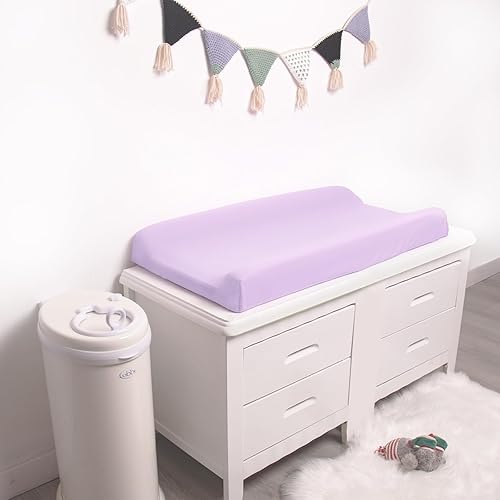 Miniatura 6 de Sábanas de cuna para niñas, paquete de 4 y funda para cambiador para niñas, paquete de 4 fundas para cambiador