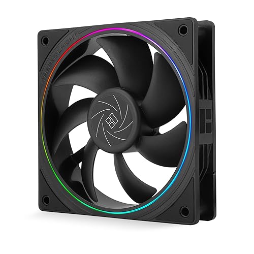 Miniatura 10 de Thermalright Ventilador de CPU TL-S12W de 4.724 in, ventilador de carcasa ARGB, apertura delgada ARGB, ventilador silencioso de computadora con