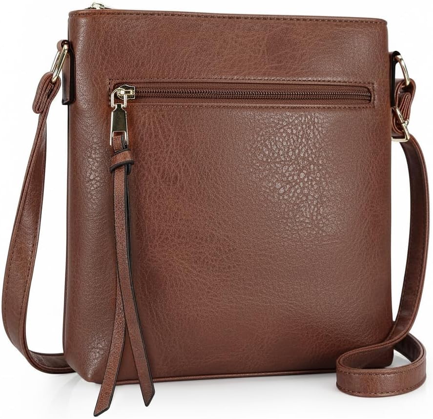 Soft PU Leather Crossbody Bags for Women, Cross Body Bag with Multiple Pockets, Adjustable Strap, Perfect for Daily Use