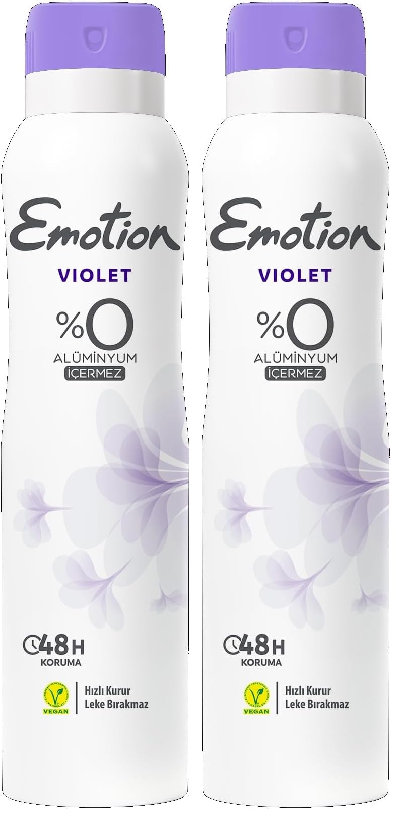 Emotion Violet Kadın Deodorant, 150 ml 2li paket