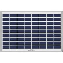 10W Solar Panel 6BB Monocrystalline 12V Solar Panels for Camping, Small Cabins, RVs, and Boats
