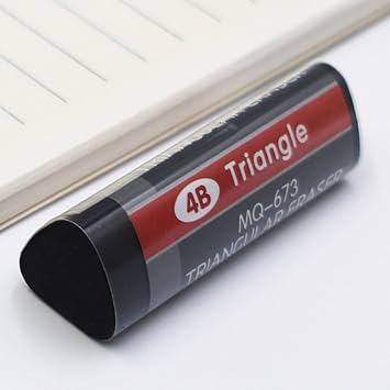 2 Pieces Student Triangle Eraser Set Rubber Comfort Grip Eraser Exam Homework Art Erasers