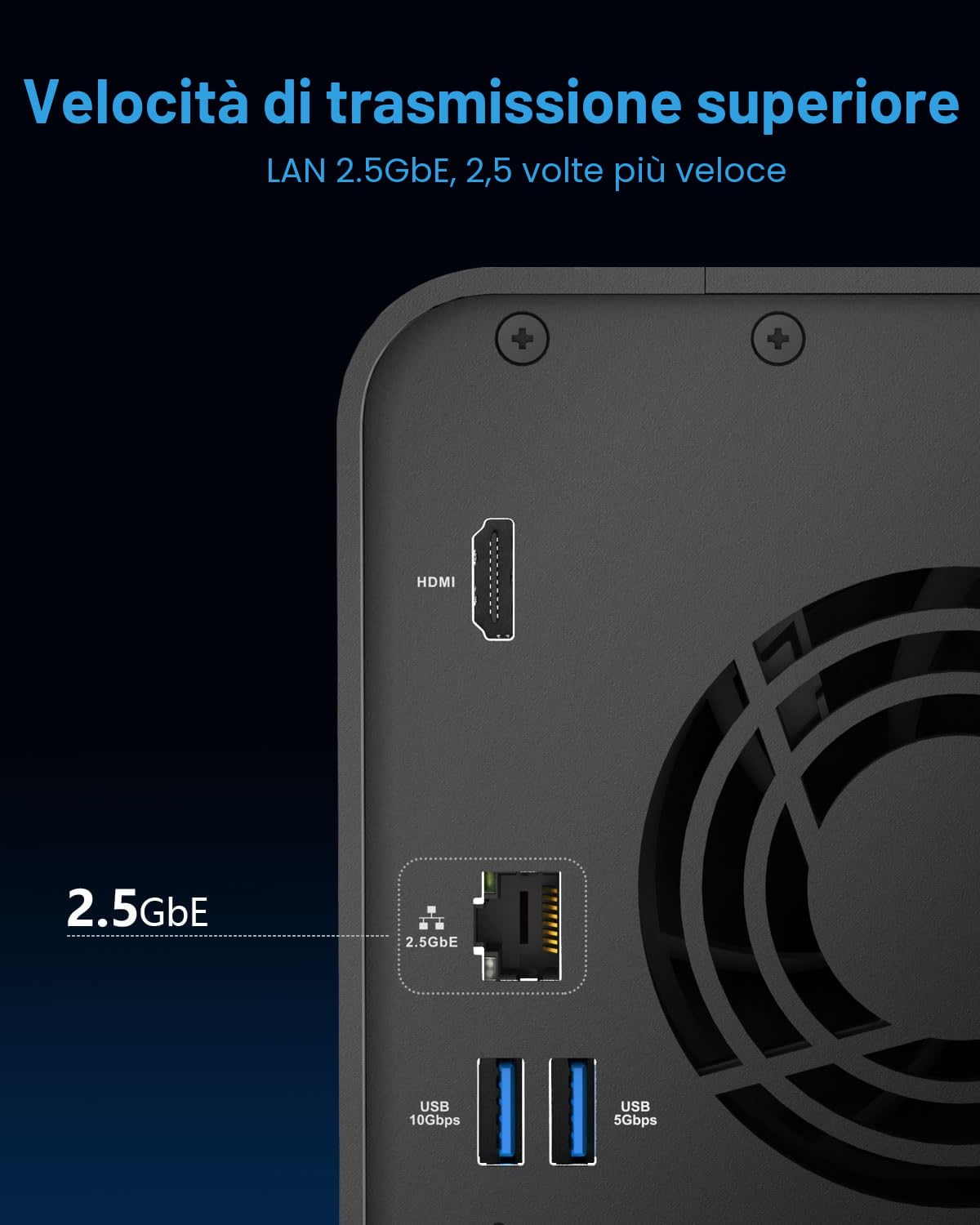 TERRAMASTER F2-425 2-Bay NAS Storage -Intel x86 Quad-Core CPU, 4GB RAM, 2.5GbE LAN, Network Attached Storage Multimedia Server per Utenti Domestici (Diskless)