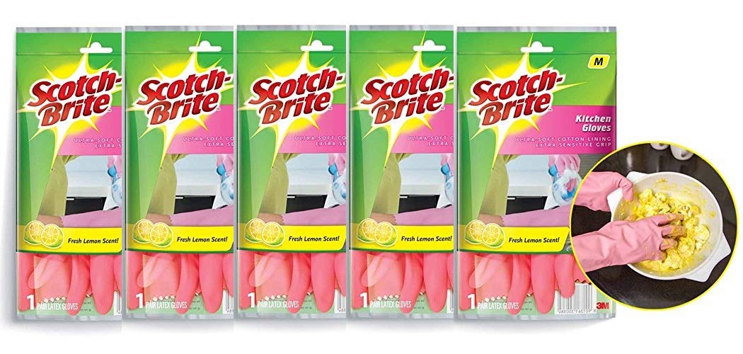 See full amazon price history chart for Scotch-Brite Latex Kitchen Gloves (Medium, Pink) - Pack of 5 Pairs Scotch-Brite Latex Kitchen Gloves (Medium, Pink) - Pack of 5 Pairs (B08CBKQL6F) Amazon Price History, Amazon Price Tracker