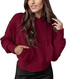 EYNMVR Women Sweatshirt Solid Color Fashion 2023 Pullover Blouses Tops Crew Neck 2023 Tredny Fall Long Sleeve Shirts Jumper Tops Fashion Fall Tops