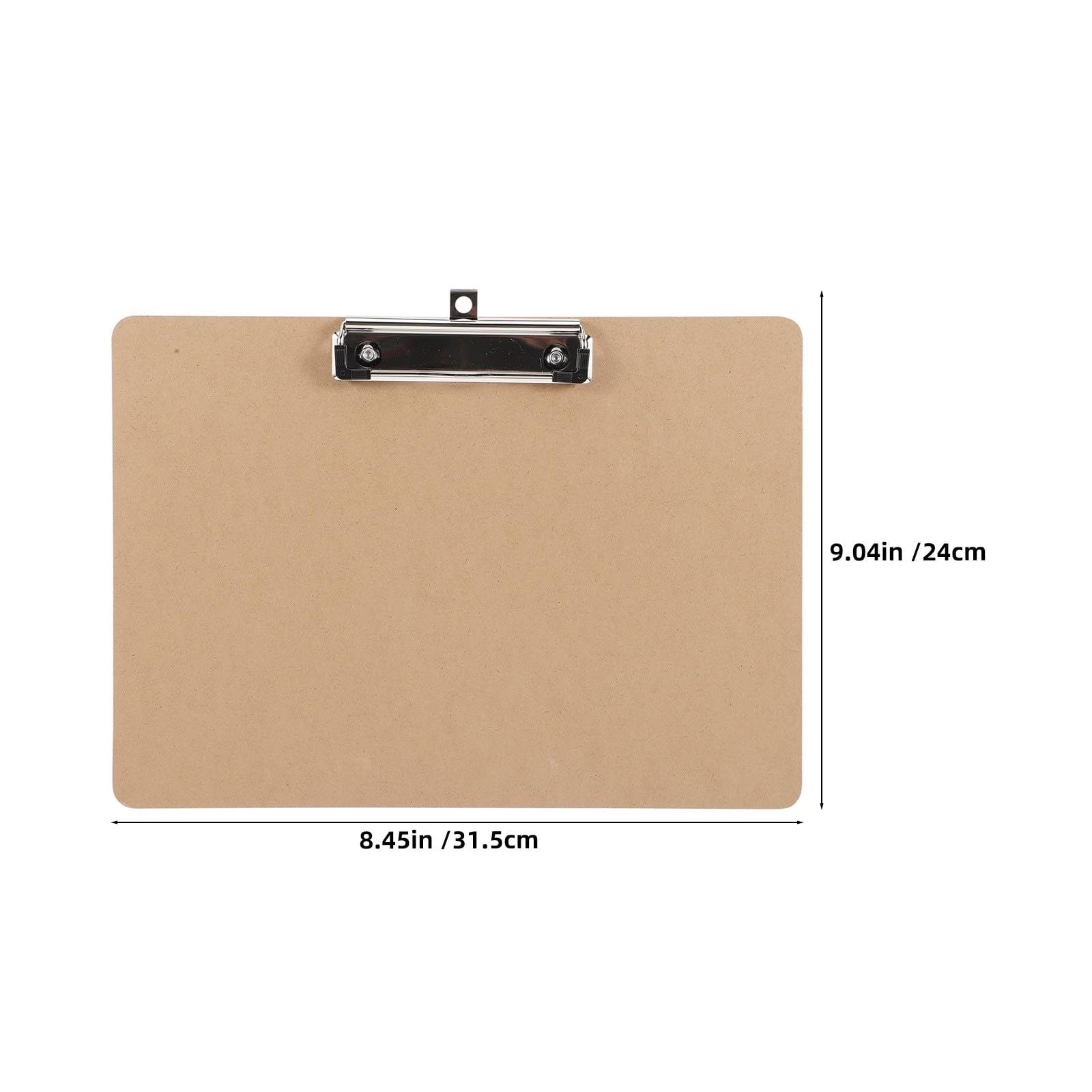 SHINEOFI 4 Pièces Planches à Pince en Mdf Clip Renforcé en Fer, Fixation Sécurisée du Papier pour Bureau, École et Environnements Collaboratifs