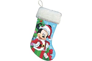 Disney® Santa Mickey Mouse Stocking With Plush Cuff for Christmas